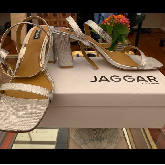 JAGGAR The Label Essential Lizard Metallic Heels - Picture 6 of 8